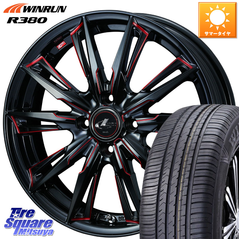 WINRUN R380 サマータイヤ 215/65R16WEDS LEONIS レオニス GX RED ウェッズ ホイール 16インチ 16X6.0J 42 4穴 100 ロッキー ガソリン車 4穴 ライズ ガソリン車 4穴|タイヤスクエアミツヤ