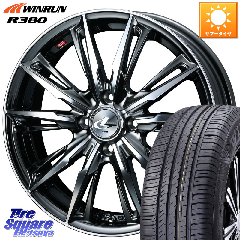 WEDS LEONIS レオニス GX ウェッズ ホイール 14インチ 14 X 4.5J +45 4穴 100 WINRUN R380 サマータイヤ 175/70R14 Mx27/37/47Sソリオ・デリカD2