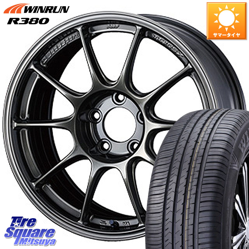 WINRUN R380 サマータイヤ 195/60R16WEDS WedsSport TC-105X TC105X ウェッズ スポーツ ホイール 16インチ 16X7.0J 48 5穴 100 イスト ist|タイヤスクエアミツヤ