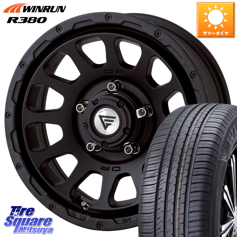 DELTA FORCE デルタフォース オーバル シエラ専用 インセット-5 16インチ 16 X 6.0J +0 5穴 139.7 WINRUN R380 サマータイヤ 215/65R16 ジムニー専用(要オーバーフェンダー等) ジムニ－シエラ・ノマド(カスタム)