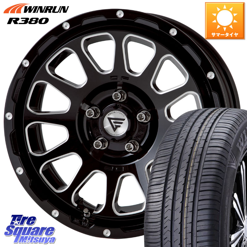 DELTA FORCE デルタフォース オーバル 7J ホイール 17インチ 17 X 7.0J +32 5穴 114.3 WINRUN R380 サマータイヤ 215/60R17 20系アルファード
