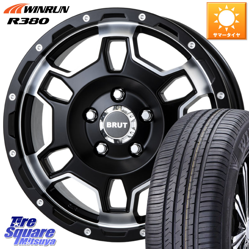 BRUT ブルート BR-66 BR66 ホイール 16インチ 16 X 6.5J +30 5穴 114.3 WINRUN R380 サマータイヤ 215/65R16 30系ヴェルファイア 20系アルファード
