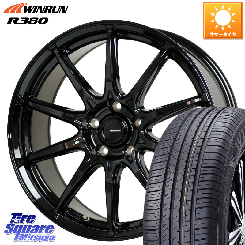 WINRUN R380 サマータイヤ 205/65R16HotStuff G-SPEED G-05 G05 16インチ ジースピード ホイール 16X6.5J 38 5穴 114.3 ヤリスクロス 10系アルファード 70系カムリ ステージア 日産 エスティマ HS レクサス ティアナ 日産 スカイラインセダン 日産 ES レクサス|タイヤスクエアミツヤ