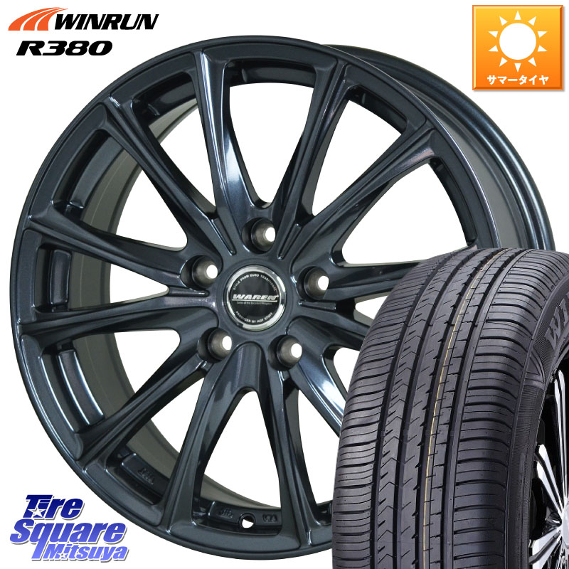 HotStuff WAREN W05 ヴァーレン ホイール15インチ 15 X 6.0J +43 5穴 114.3 WINRUN R380 サマータイヤ 185/65R15 GT系フリードクロスター