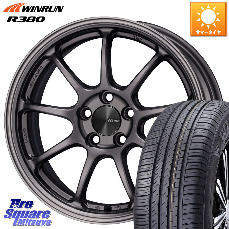 ENKEI PerformanceLine PF09 ホイール 4本 16インチ 16 X 7.0J +48 5穴 100 WINRUN R380 サマータイヤ 205/60R16