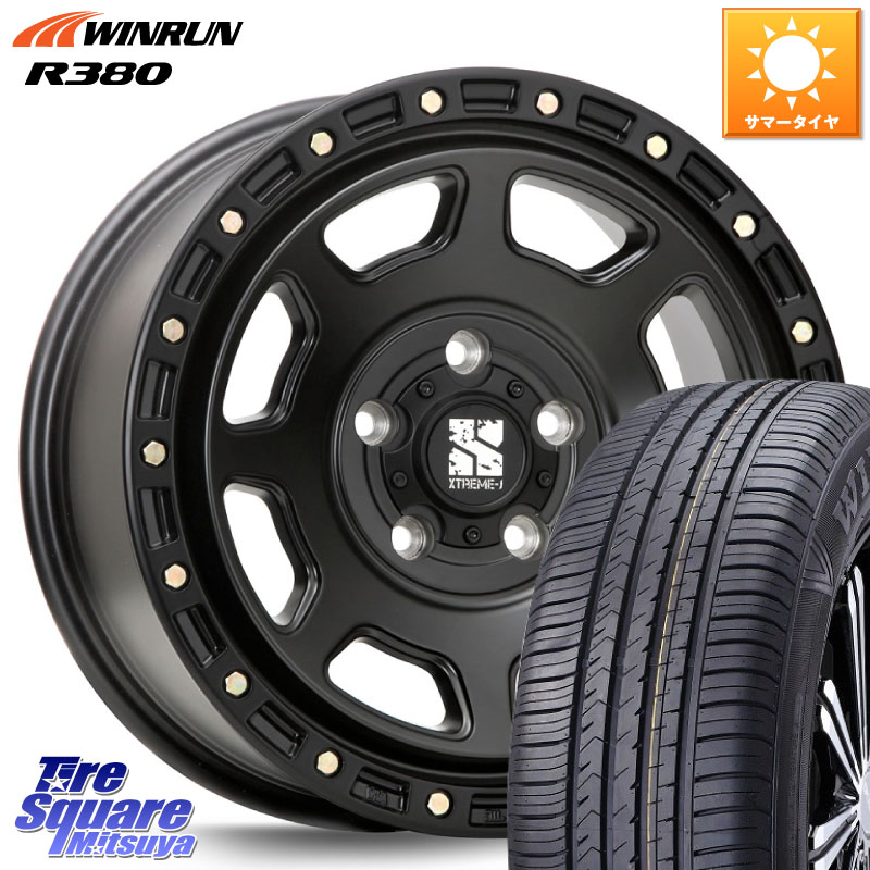 WINRUN R380 サマータイヤ 205/60R16MLJ XJ07 XTREME-J BK 16インチ エクストリームJ 16X7.0J 35 5穴 114.3 SAI インサイト|タイヤスクエアミツヤ