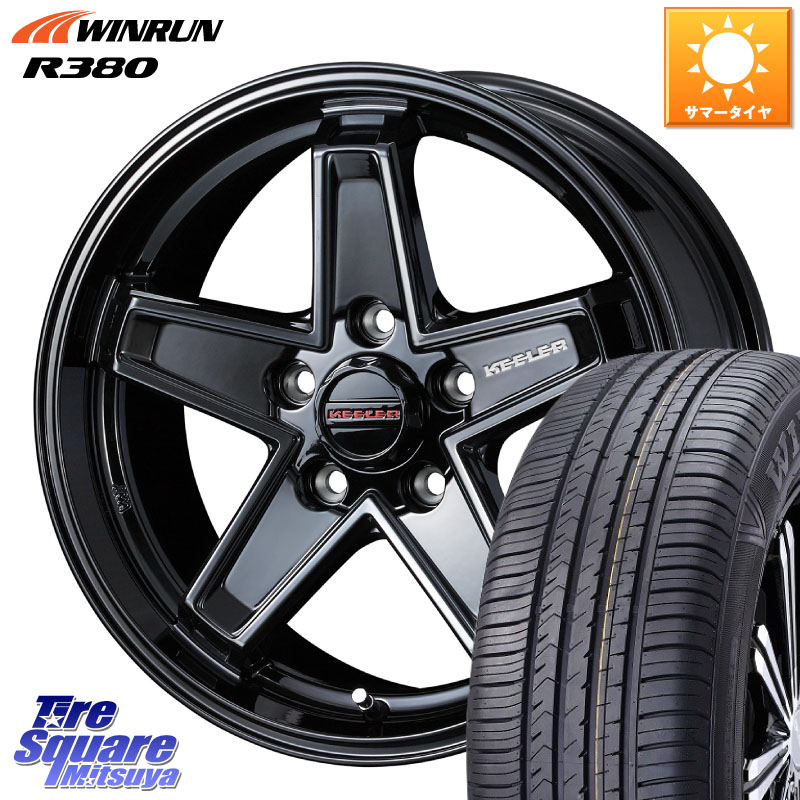 WINRUN R380 サマータイヤ 205/65R16WEDS KEELER TACTICS ブラック ホイール 16インチ キーラー タクティクス 16X7.0J 38 5穴 114.3 70系カムリ エスティマ HS レクサス ティアナ 日産 ES レクサス｜タイヤスクエアミツヤ