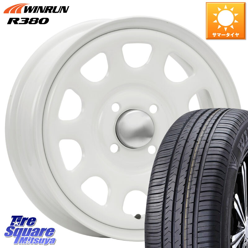 MLJ デイトナ SS DAYTONA SS WH 4H 14インチ 14 X 5.0J +42 4穴 100 WINRUN R380 サマータイヤ 175/65R14