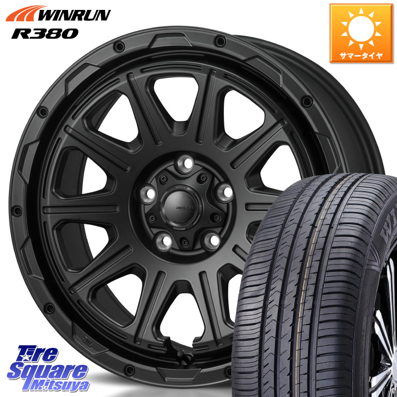 MONZA HI-BLOCK REGULES BK 16インチ 16 X 6.0J +40 4穴 100 WINRUN R380 サマータイヤ 195/60R16 E13オーラ
