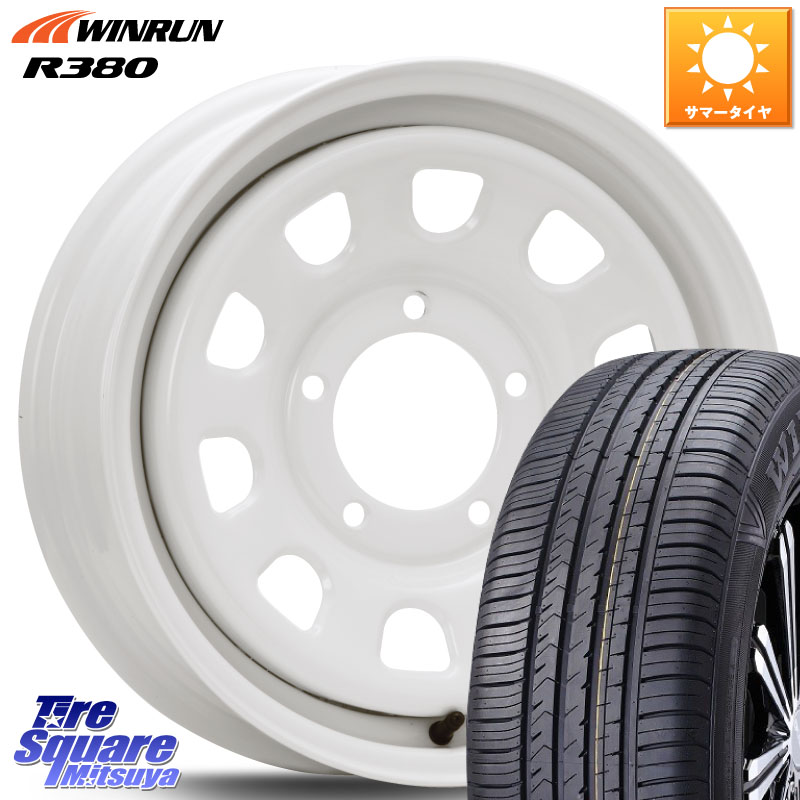 MLJ デイトナ SS DAYTONA ホワイト 16インチ 16 X 5.5J +20 5穴 139.7 WINRUN R380 サマータイヤ 215/65R16 ジムニー専用(要オーバーフェンダー等)