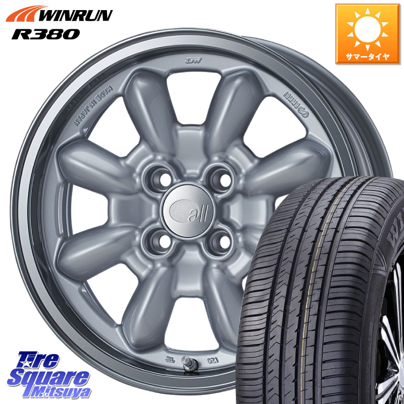 WINRUN R380 サマータイヤ 185/60R15ENKEI エンケイ ALL EIGHTEEN Classical Spoke 15インチ 15X6.0J 38 4穴 100 ヤリス 130系ヴィッツ ヴィッツ アクア シエンタ｜タイヤスクエアミツヤ