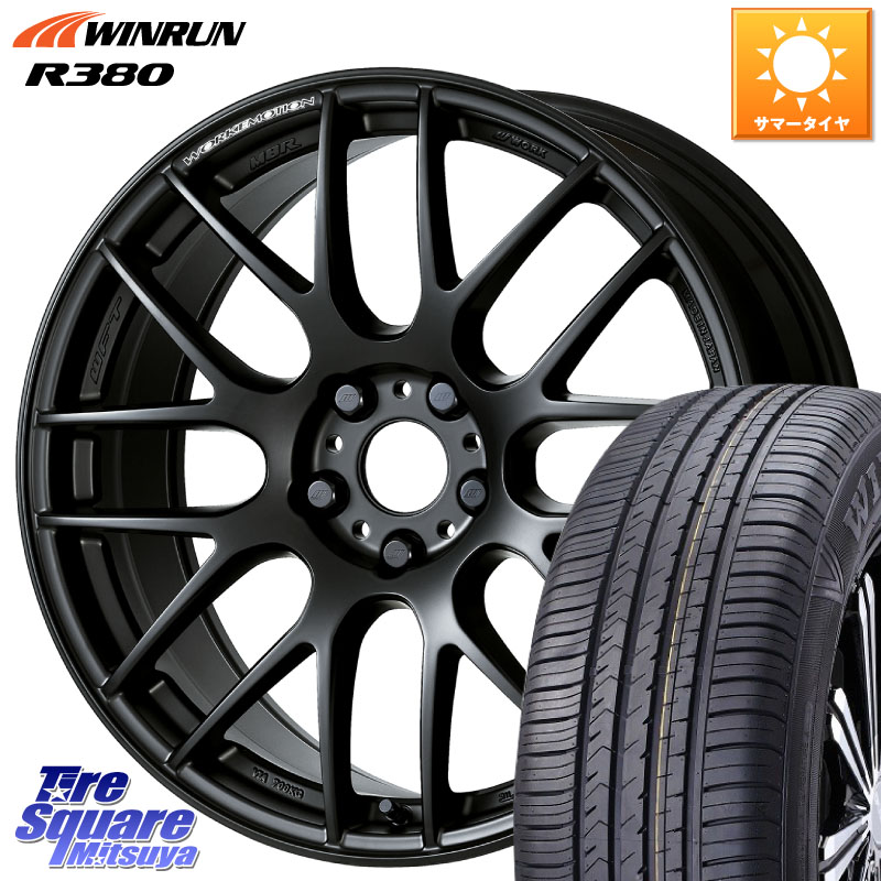 WINRUN R380 サマータイヤ 225/60R18WORK ワーク EMOTION エモーション M8R MBL 18インチ 18X7.5J 38 5穴 114.3 50系RAV4 80系ハリアー BT5レガシィアウトバック RAV4 50系 デリカD:5 D5 カスタムサイズ NX レクサス|タイヤスクエアミツヤ