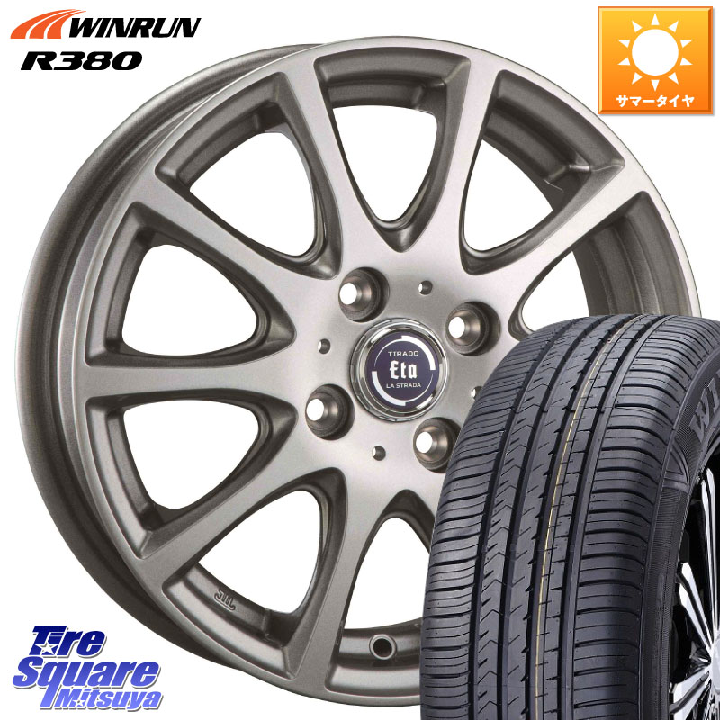 WINRUN R380 サマータイヤ 195/60R16阿部商会 ティラード イータ 16X6.0J 42 4穴 100 E13オーラ ブルーバードシルフィ 日産|タイヤスクエアミツヤ