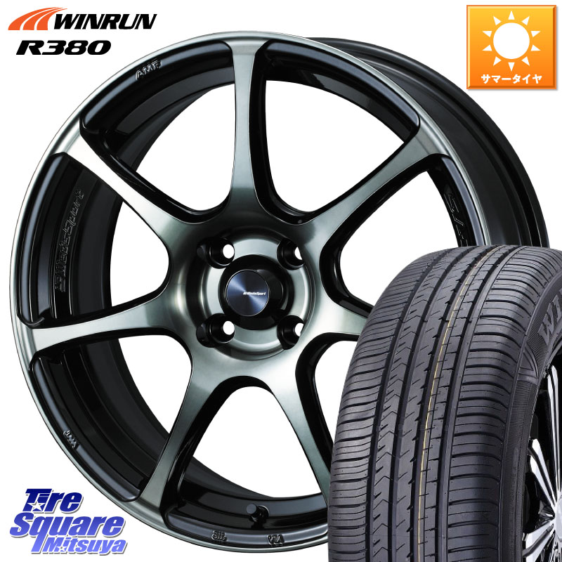 WINRUN R380 サマータイヤ 195/60R16WEDS WedsSport SA-75R SA75R ウェッズ スポーツ ホイール 16インチ 16X6.5J 42 4穴 100 E13オーラ ブルーバードシルフィ 日産｜タイヤスクエアミツヤ