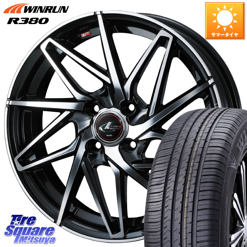 WEDS 40576 レオニス LEONIS IT PBMC 16インチ 16 X 6.0J +50 4穴 100 WINRUN R380 サマータイヤ 195/60R16 E13ノートクロスオーバー 73,178円