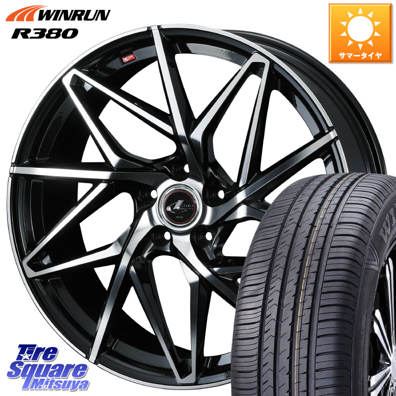 WEDS 40610 レオニス LEONIS IT PBMC 18インチ 18 X 7.0J +55 5穴 114.3 WINRUN R380 サマータイヤ 225/60R18 BT5レガシィアウトバック