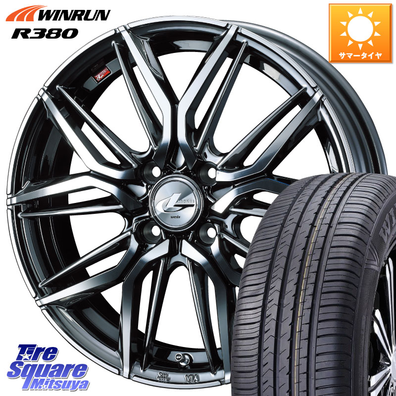 WEDS 40793 レオニス LEONIS LM BMCMC 16インチ 16 X 6.0J +50 4穴 100 WINRUN R380 サマータイヤ 195/60R16 E13ノートクロスオーバー