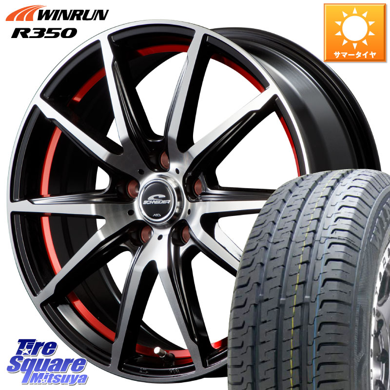 MANARAY MID SCHNEIDER シュナイダー RX02 RED 16インチ 16 X 6.5J +38 5穴 114.3 WINRUN R350 109/107 215/65R16 109*107