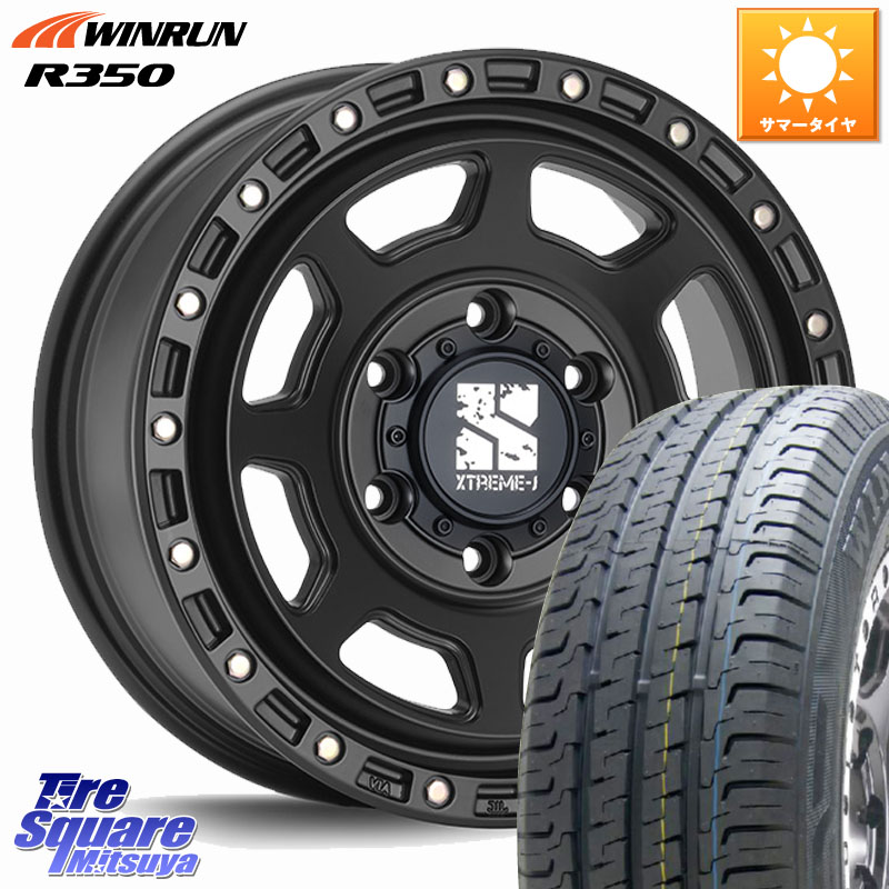 MLJ XJ07 XTREME-J BK ホイール 16インチ 16 X 6.5J +38 6穴 139.7 WINRUN R350 109/107 215/65R16 109*107 200系ハイエース