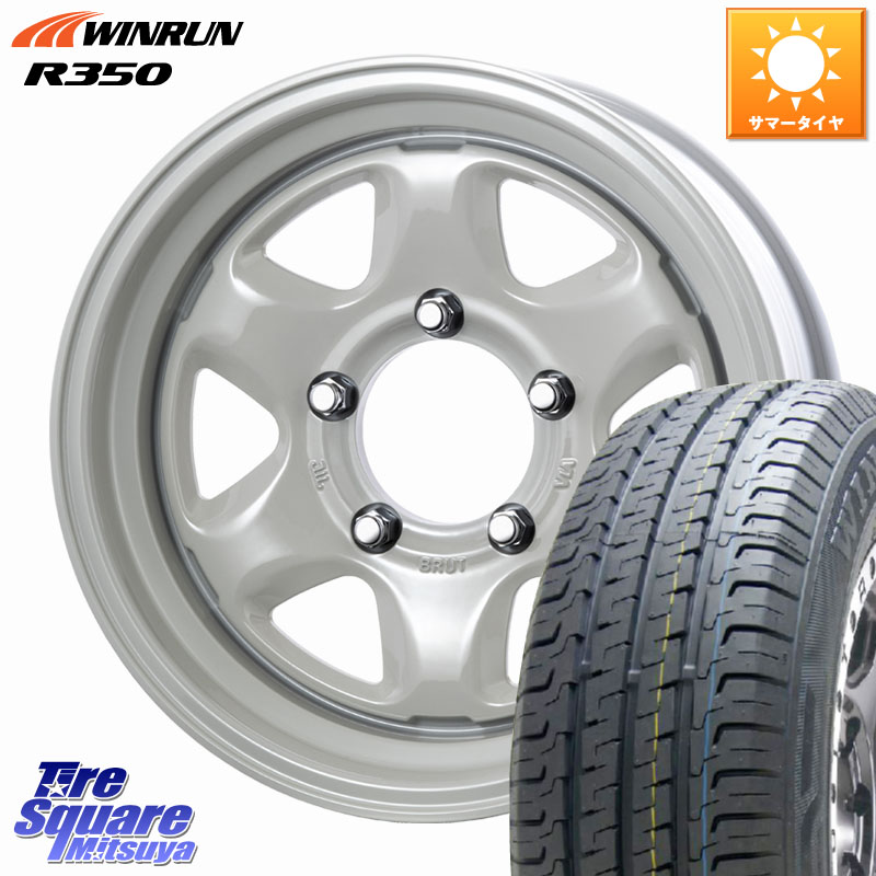 WINRUN R350 109/107 215/65R16 109*107BRUT ブルート BR-44 BR44 ホイール 16インチ 16X6.5J 0 5穴 139.7 ジムニー専用(要オーバーフェンダー等) ジムニ&minus;シエラ/ノマド(カスタム) AZオフロード カスタムサイズ｜タイヤスクエアミツヤ