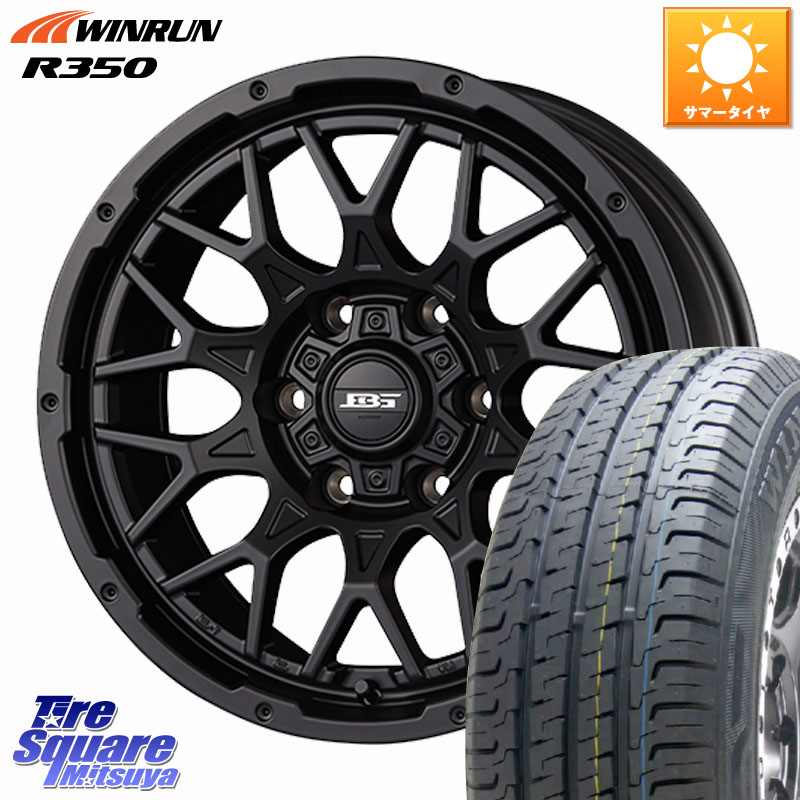 KOSEI BOTTOMGARCIA SHADOWBAHT ホイール 16インチ 16 X 6.5J +38 6穴 139.7 WINRUN R350 109/107 215/65R16 109*107 200系ハイエース