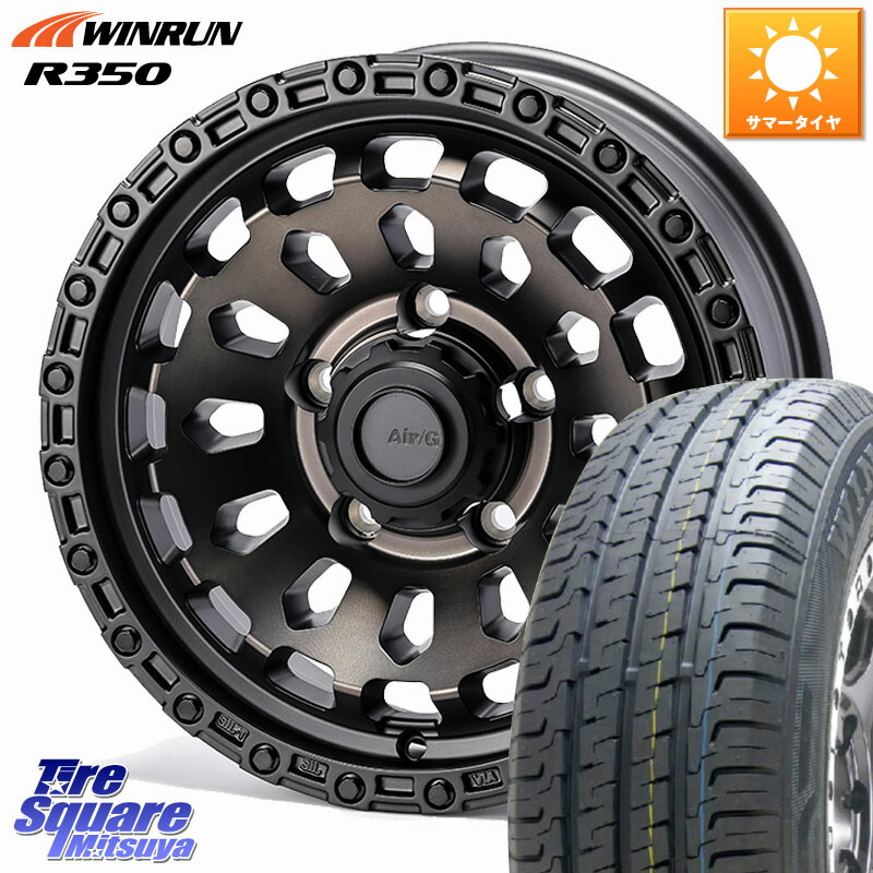 4X4エンジニアリング Air/G VULCAN GHOST ホイール 16インチ 16 X 6.0J +0 5穴 139.7 WINRUN R350 109/107 215/65R16 109*107 ジムニー専用(要オーバーフェンダー等) ジムニ－シエラ・ノマド(カスタム)