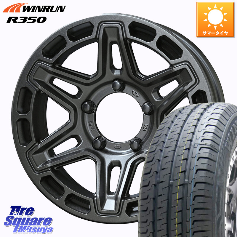 WINRUN R350 109/107 215/65R16 109*107KYOHO PPX MK6 ホイール 16インチ 16X6.0J 0 5穴 139.7 ジムニー専用(要オーバーフェンダー等) ジムニ&minus;シエラ/ノマド(カスタム) AZオフロード カスタムサイズ｜タイヤスクエアミツヤ 80,091円