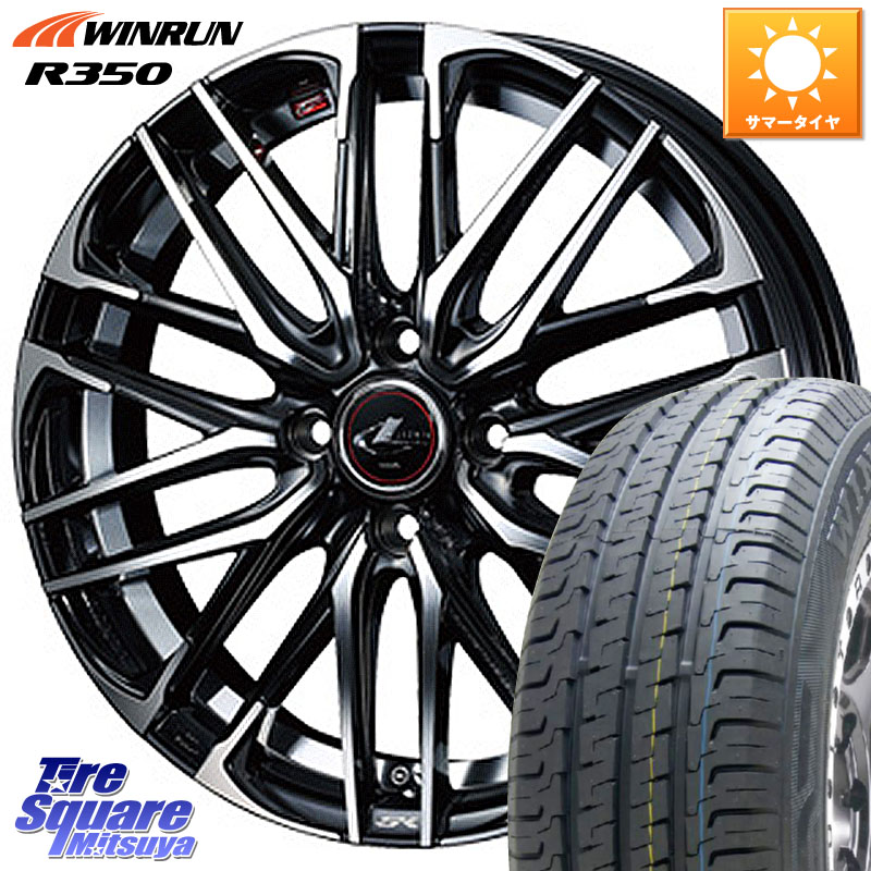 WEDS レオニス SK PBMC 5H ウェッズ Leonis ホイール 16インチ 16 X 6.5J +40 5穴 114.3 WINRUN R350 109/107 215/65R16 109*107