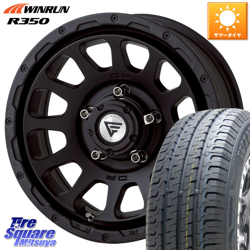WINRUN R350 109/107 215/65R16 109*107DELTA FORCE デルタフォース オーバル ジムニー専用 ホイール 16インチ 16X5.5J 20 5穴 139.7 ジムニー専用(要オーバーフェンダー等) AZオフロード カスタムサイズ|タイヤスクエアミツヤ