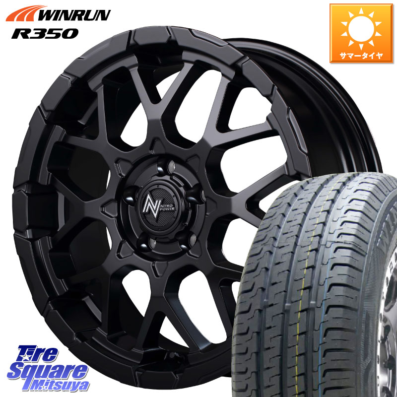 MANARAY MID ナイトロパワー M28 BULLET-S 16インチ 16 X 7.0J +40 5穴 114.3 WINRUN R350 109/107 215/65R16 109*107