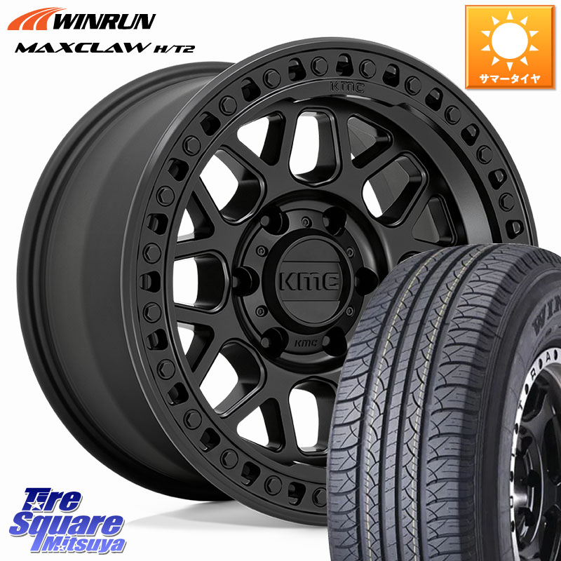 KMC KM549 GRS ホイール 17インチ 17 X 9.0J +18 6穴 139.7 WINRUN MAXCLAW H/T2 サマータイヤ 265/65R17 トライトンGSR