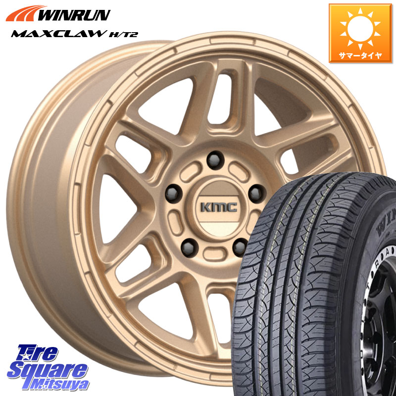 WINRUN MAXCLAW H/T2 サマータイヤ 225/65R17KMC KM716 NOMAD ホイール 17インチ 専用Nut別売 17X8.0J 38 5穴 114.3 80系ハリアー｜タイヤスクエアミツヤ