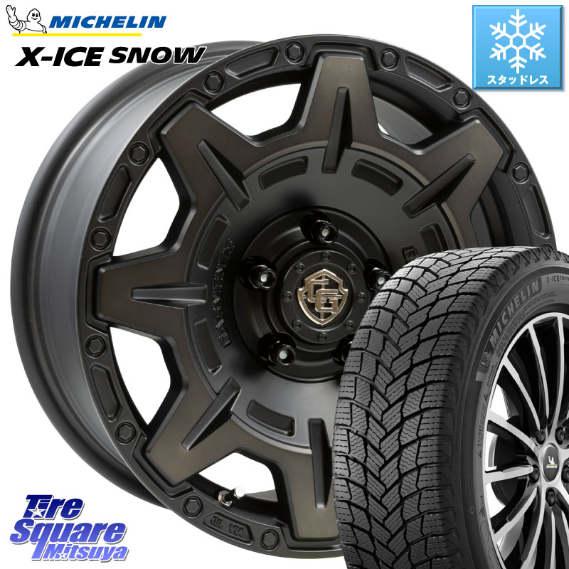 ミシュラン X-ICE SNOW エックスアイススノー XICE SNOW スタッドレス ミツヤ 正規品 205/65R16 WEDS CROSS OVER GARMENTS StyleM 16インチ 16 X 7.0J +35 5穴 114.3