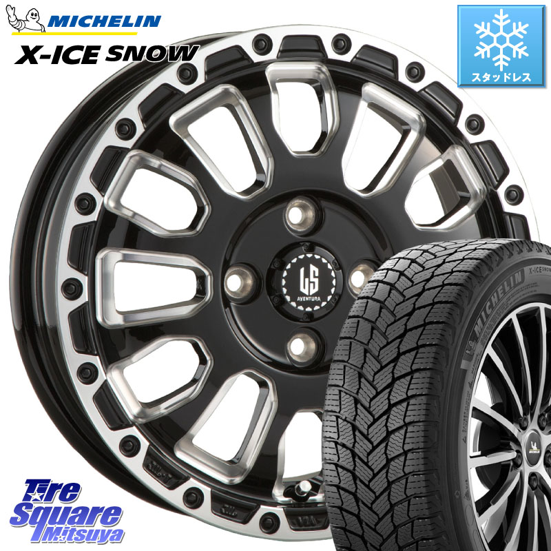 ミシュラン X-ICE SNOW エックスアイススノー XICE SNOW スタッドレス ミツヤ 正規品 215/65R16 阿部商会 LA STRADA AVENTURA アヴェンチュラ 16インチ 16 X 6.0J +40 4穴 100