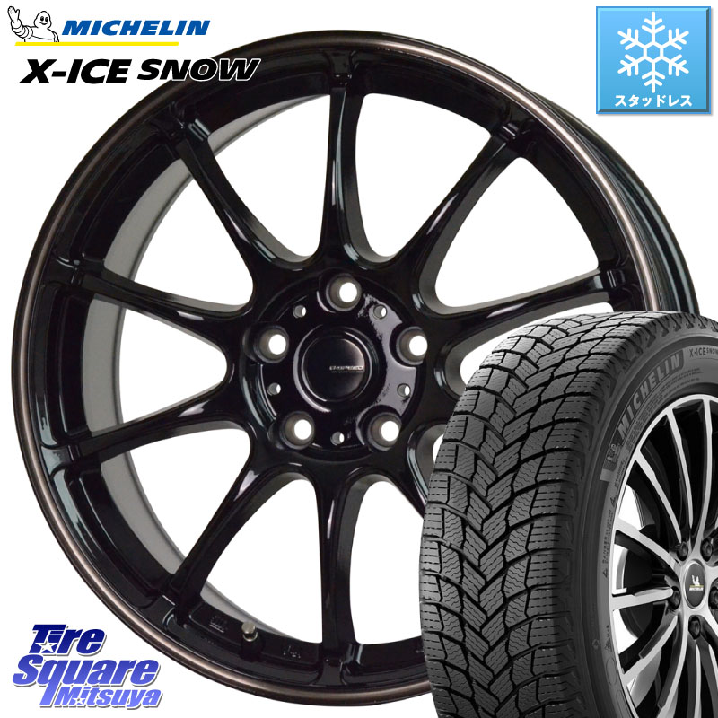 ミシュラン X-ICE SNOW エックスアイススノー XICE SNOWスタッドレス ミツヤ 正規品 215/60R16 HotStuff G・SPEED P-07 ジー・スピード ホイール 16インチ 16 X 6.5J +48 5穴 100