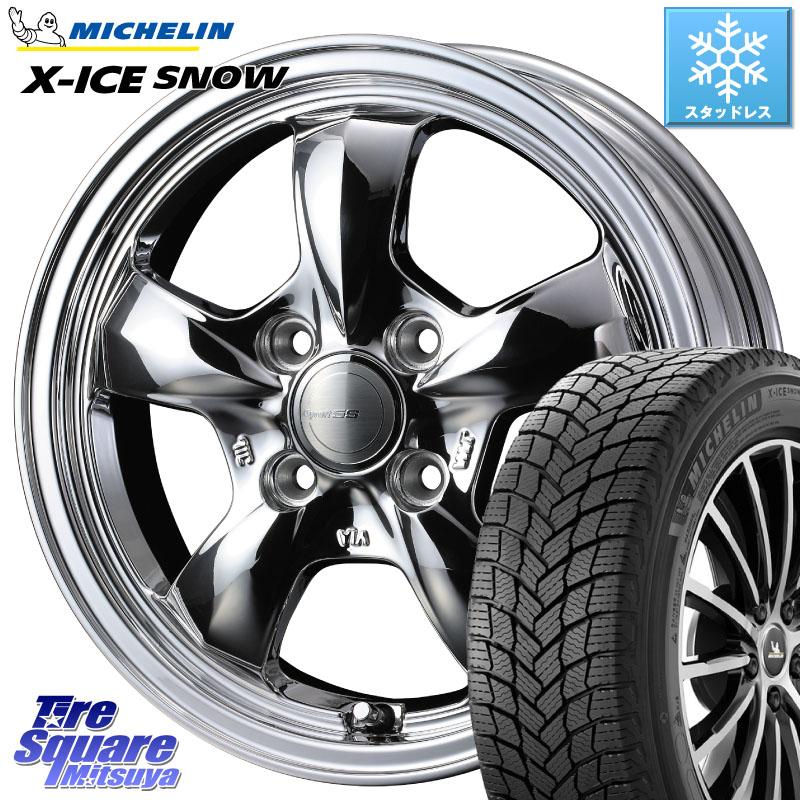 ミシュラン X-ICE SNOW エックスアイススノー XICE SNOW スタッドレス ミツヤ 正規品 155/65R14 WEDS 41112 GYRAFT 5S グラフト SPT ホイール 14インチ 14 X 4.5J +45 4穴 100 N-BOX デリカミニ2WD タント スペーシア サクラ ハイゼット アゲトラCustom車用※軽自動車専