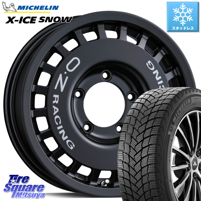 ミシュラン X-ICE SNOW エックスアイススノー XICE SNOW スタッドレス ミツヤ 正規品 215/65R16 OZ Rally Racing 4x4 ラリーレーシング ジムニーシエラ用 ※インセット-5 ホイール 16インチ 16 X 6.0J +0 5穴 139.7 ジムニー専用(要オーバーフェンダー等) ジムニ－シエ
