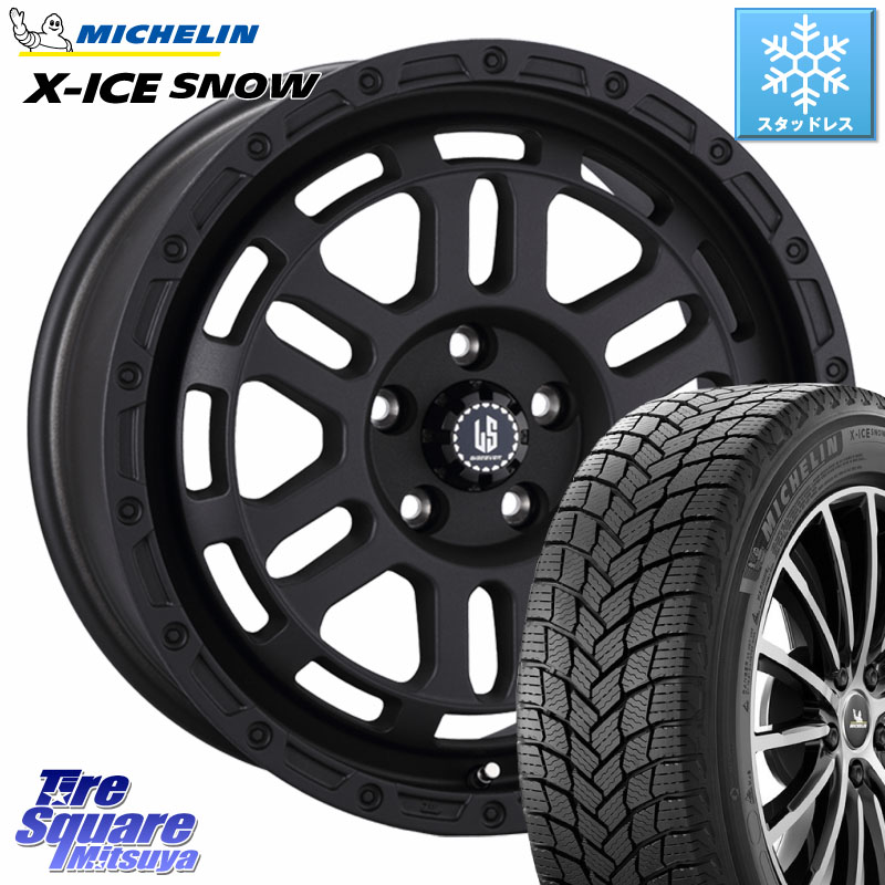 ミシュラン X-ICE SNOW エックスアイススノー XICE SNOW スタッドレス ミツヤ 正規品 235/50R18 阿部商会 LA STRADA DISCOVER ホイール 18インチ 18 X 8.0J +40 5穴 114.3 30系アルファード 30系ヴェルファイア 20系アルファード