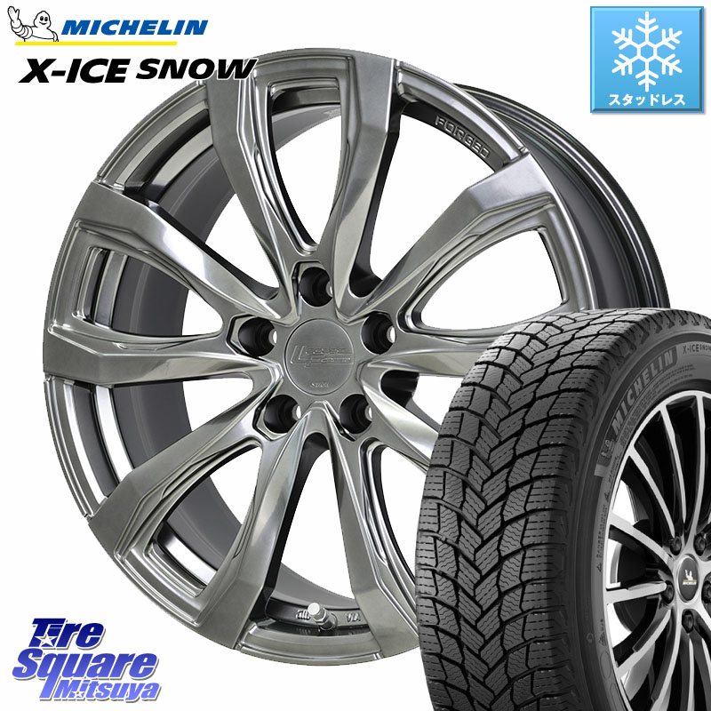 ミシュラン X-ICE SNOW エックスアイススノー XICE SNOW スタッドレス ミツヤ 正規品 235/45R18 HotStuff シュティッヒ レグザス FORGED FS-01 M14球面座ボルト専用 鍛造ホイール 18インチ 18 X 8.0J(M14B) +41 5穴 114.3 レクサスIS 30系後期