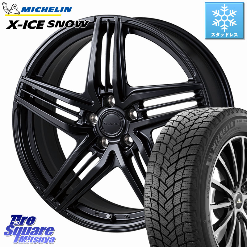 ミシュラン X-ICE SNOW エックスアイススノー XICE SNOW スタッドレス ミツヤ 正規品 225/55R18 KOSEI GLAMIC LX-S M14球面座ボルト専用 ホイール 18インチ 18 X 7.5J(M14B) +38 5穴 114.3 レクサスLBX