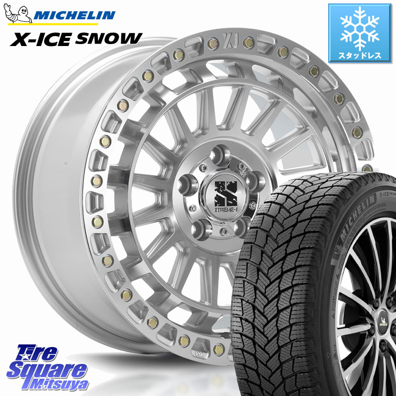 ミシュラン X-ICE SNOW エックスアイススノー XICE SNOW スタッドレス ミツヤ 正規品 205/55R17 MLJ XJ08 XTREME-J ホイール 17インチ 17 X 7.5J +42 5穴 114.3 90系ノア ヴォクシー RP6～8ステップワゴン