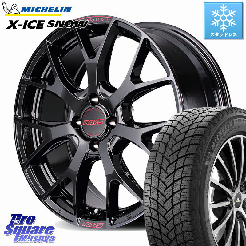 ミシュラン X-ICE SNOW エックスアイススノー XICE SNOW スタッドレス ミツヤ 正規品 215/45R17 RAYS HOMURA 2x7FT spec-M ホイール 17インチ 17 X 7.0J +45 4穴 100 FITクロスター