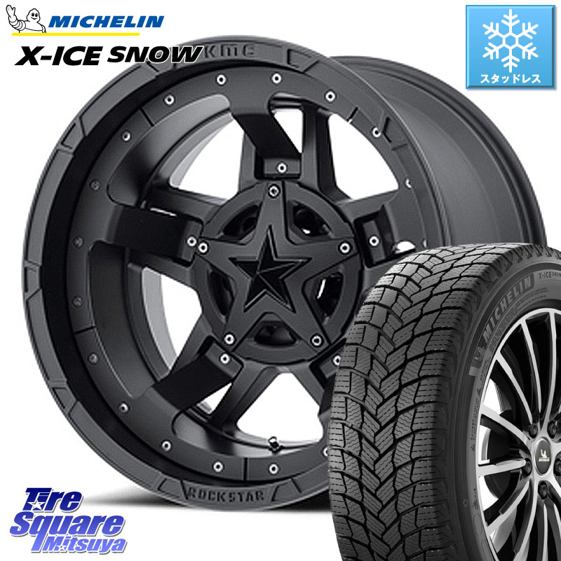 ミシュラン X-ICE SNOW エックスアイススノー XICE SNOW スタッドレス ミツヤ 正規品 225/60R17 KMC XD827 ROCKSTAR3 ホイール 17インチ ロックスター3 17 X 8.0J(US) +35 5穴 114.3