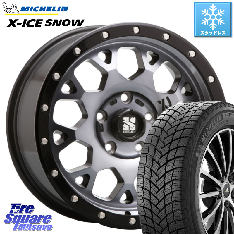 ミシュラン X-ICE SNOW エックスアイススノー XICE SNOW スタッドレス ミツヤ 正規品 225/60R17 MLJ XJ04 XTREME-J エクストリームJ ホイール 17インチ 17 X 7.0J +42 5穴 114.3 30系アルファード 30系ヴェルファイア デリカD:5 SL系フォレスター SK系フォレスター