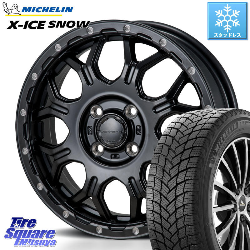 ミシュラン X-ICE SNOW エックスアイススノー XICE SNOW スタッドレス ミツヤ 正規品 195/65R16 MONZA HI-BLOCK JERRARD ホイール 4本 16インチ 16 X 6.0J +41 4穴 100 ライズ ロッキー ガソリン車 4穴