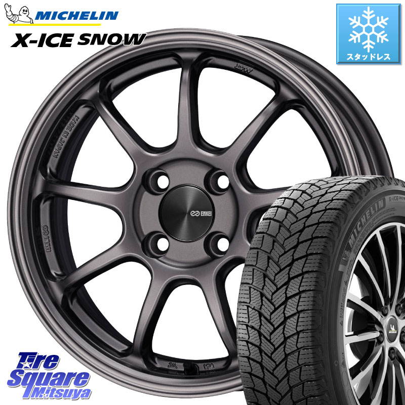 ミシュラン X-ICE SNOW エックスアイススノー XICE SNOW スタッドレス ミツヤ 正規品 195/65R15 ENKEI PerformanceLine PF09 ホイール 4本 15インチ 15 X 6.0J +42 4穴 100