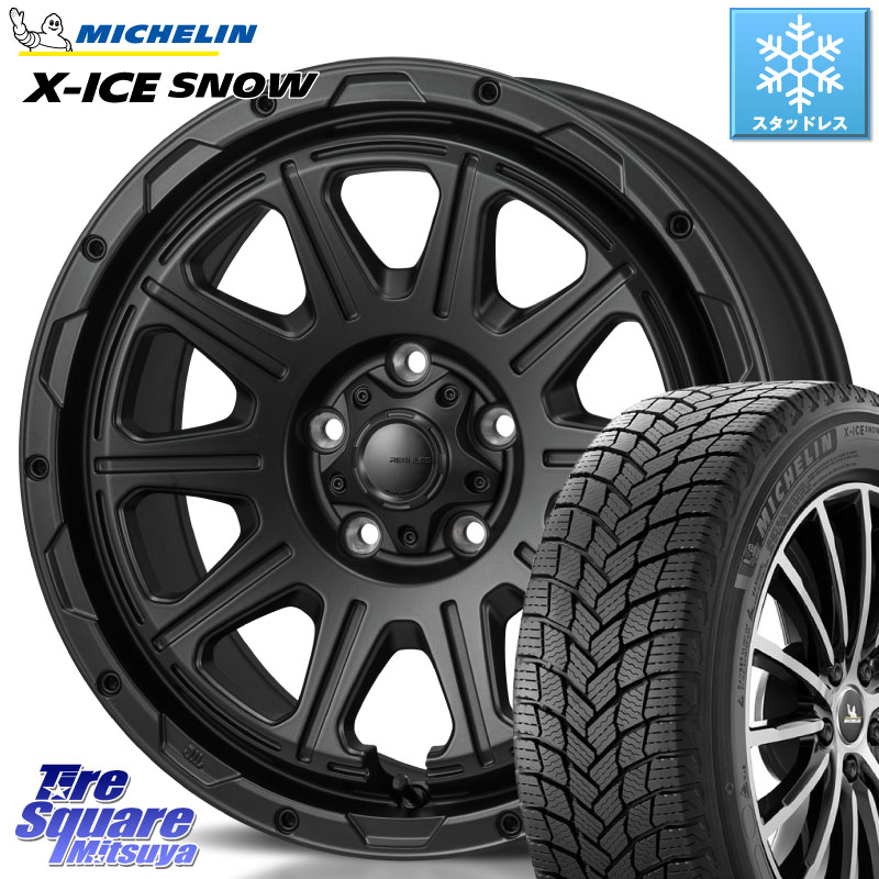 ミシュラン X-ICE SNOW エックスアイススノー XICE SNOWスタッドレス ミツヤ 正規品 205/55R16 MONZA HI-BLOCK REGULES BK モンツァ ハイブロック レグルス 16インチ 16 X 7.0J +41 5穴 114.3 GRヤリスRSノーマルキャリパー