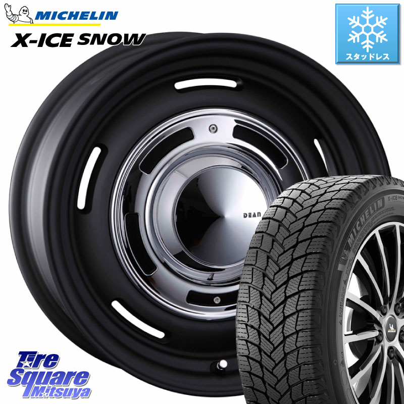 ミシュラン X-ICE SNOW エックスアイススノー XICE SNOWスタッドレス ミツヤ 正規品 205/55R16 CRIMSON ディーン クロスカントリー ブラック 16インチ 16 X 6.5J +32 5穴 114.3