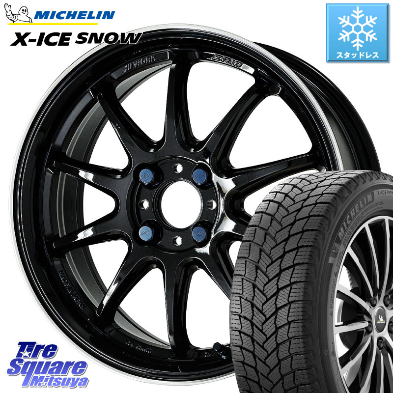 ミシュラン X-ICE SNOW エックスアイススノー XICE SNOW スタッドレス ミツヤ 正規品 185/60R16 WORK ワーク EMOTION エモーション ZR10 16インチ 16 X 6.5J +38 4穴 100 アクアクロスオーバー MAZDA2