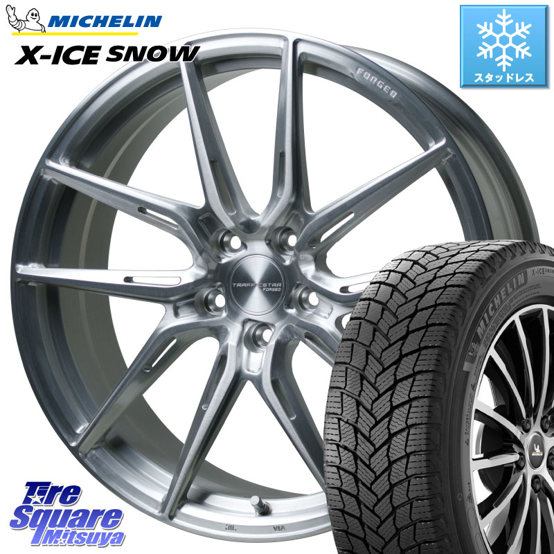 ミシュラン X-ICE SNOW エックスアイススノー XICE SNOW スタッドレス ミツヤ 正規品 225/40R19 HotStuff TSF-02 BRS トラフィックスターフォージド 19インチ 19 X 8.0J +42 5穴 114.3